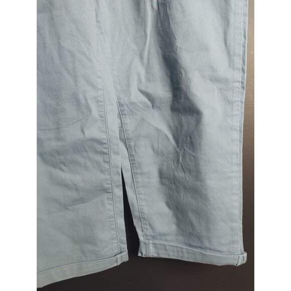 Kensie Women’s Mid Rise Chino Trousers Size 14 Casual Cotton Pants - Picture 2 of 9